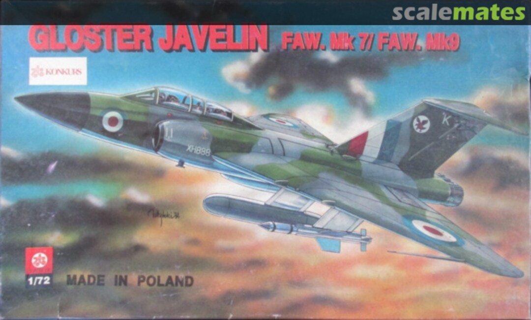 Boxart Gloster Javelin FAW.Mk7 / FAW.Mk9 S-008 ZTS Plastyk Boxart Gloster Javelin FAW.Mk7 / FAW.Mk9 S-008 ZTS Plastyk