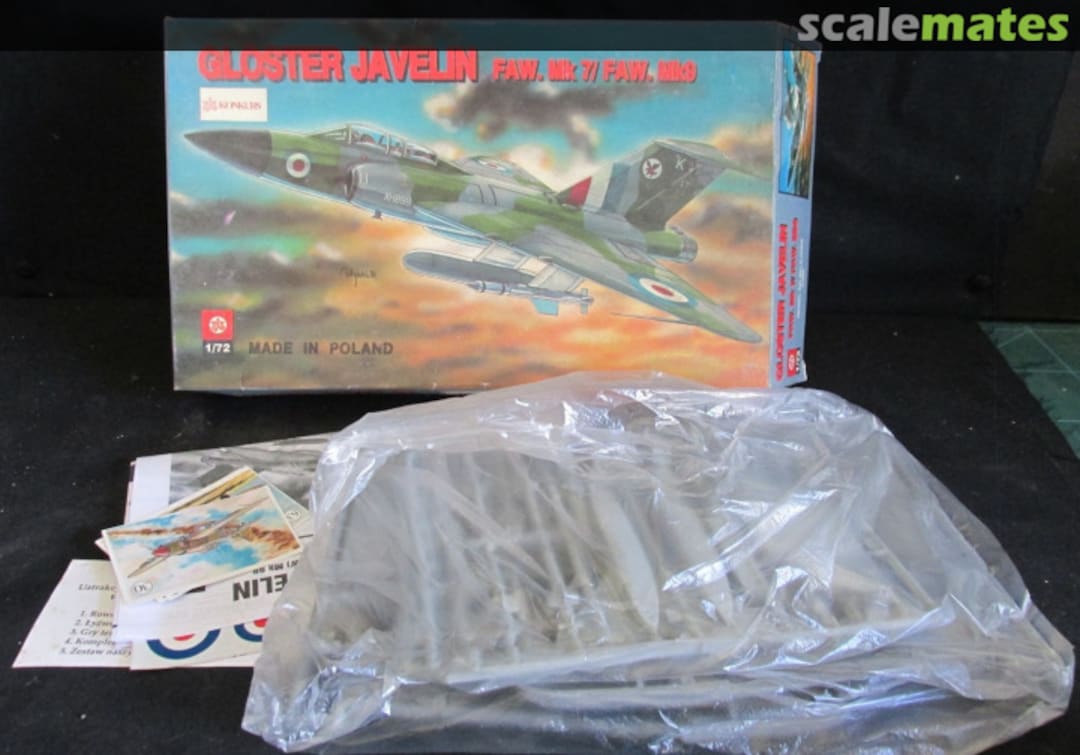 Contents Gloster Javelin FAW.Mk7 / FAW.Mk9 S-008 ZTS Plastyk Contents Gloster Javelin FAW.Mk7 / FAW.Mk9 S-008 ZTS Plastyk