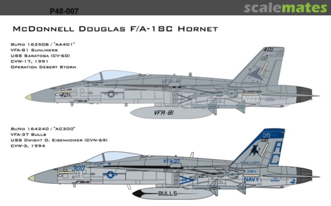 Boxart McDonnell Douglas F/A-18C Hornet VFA-81 VFA-37 P48-007 CAM Boxart McDonnell Douglas F/A-18C Hornet VFA-81 VFA-37 P48-007 CAM