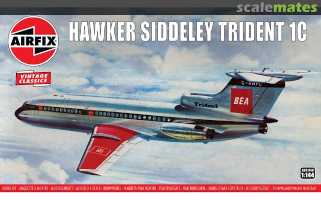 Boxart Hawker Siddeley HS - 121 Trident 1C A03174V Airfix Boxart Hawker Siddeley HS - 121 Trident 1C A03174V Airfix