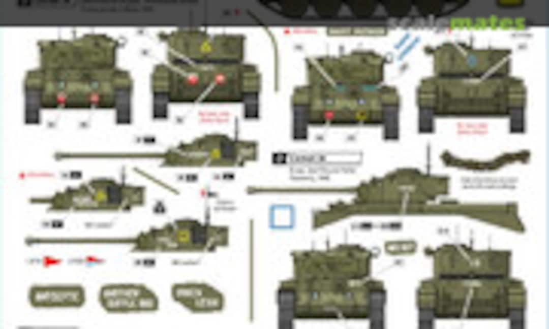 1:35 A34 Comet British WW2 markings (Star Decals 35-C1374) 35-C1374