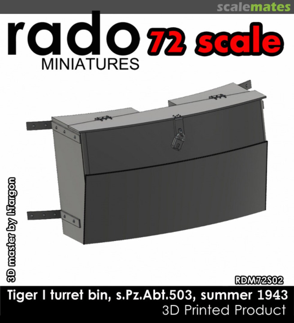 Boxart Tiger I Turret Bin (s.Pz.Abt. 503, Summer 1943) RDM72S02 Rado Miniatures Boxart Tiger I Turret Bin (s.Pz.Abt. 503, Summer 1943) RDM72S02 Rado Miniatures