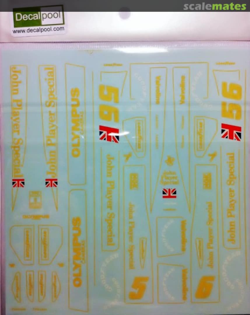 Boxart Lotus Type 78 JPS Team Decal for Tamiya Decalpool Boxart Lotus Type 78 JPS Team Decal for Tamiya Decalpool