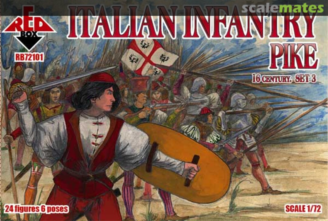 Boxart Italian Infantry Set 3 Pikemen RB72101 Red Box Boxart Italian Infantry Set 3 Pikemen RB72101 Red Box