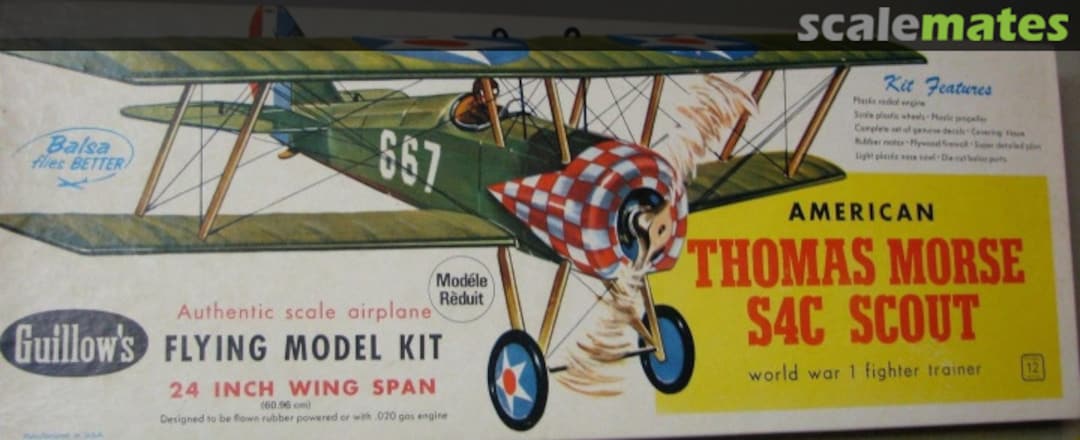 Boxart THOMAS MORSE S4C SCOUT 201 Guillow's Boxart THOMAS MORSE S4C SCOUT 201 Guillow's