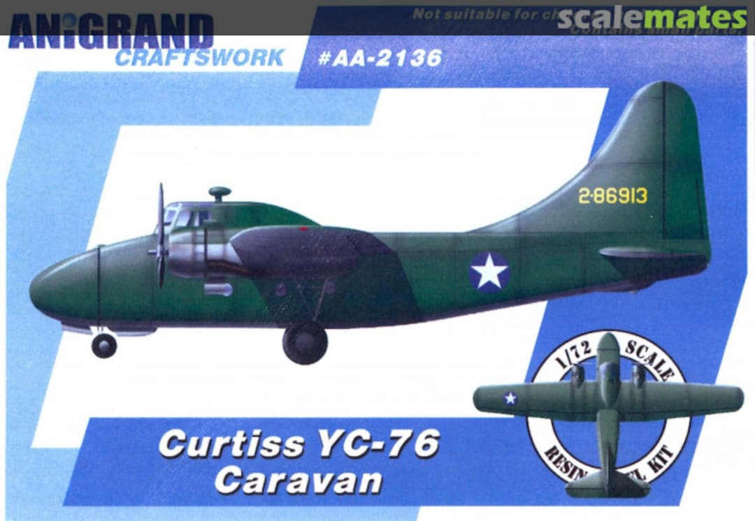 Boxart Curtiss YC-76 Caravan AA-2136 Anigrand Craftswork Boxart Curtiss YC-76 Caravan AA-2136 Anigrand Craftswork