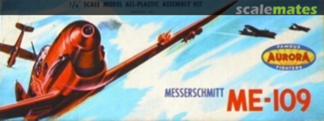 Boxart Messerschmitt ME 109 55-A Playcraft Aurora Boxart Messerschmitt ME 109 55-A Playcraft Aurora