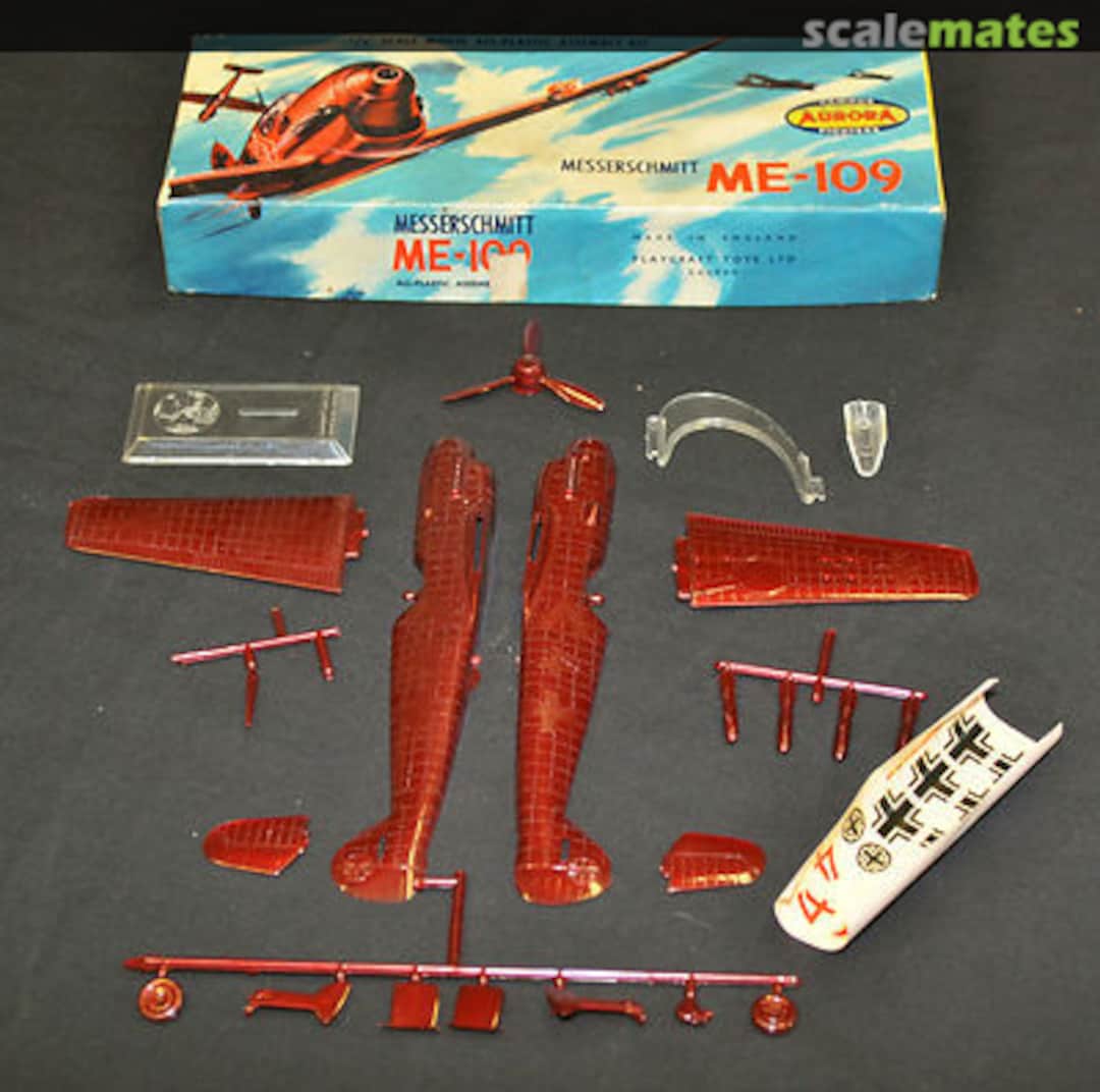 Contents Messerschmitt ME 109 55-A Playcraft Aurora Contents Messerschmitt ME 109 55-A Playcraft Aurora