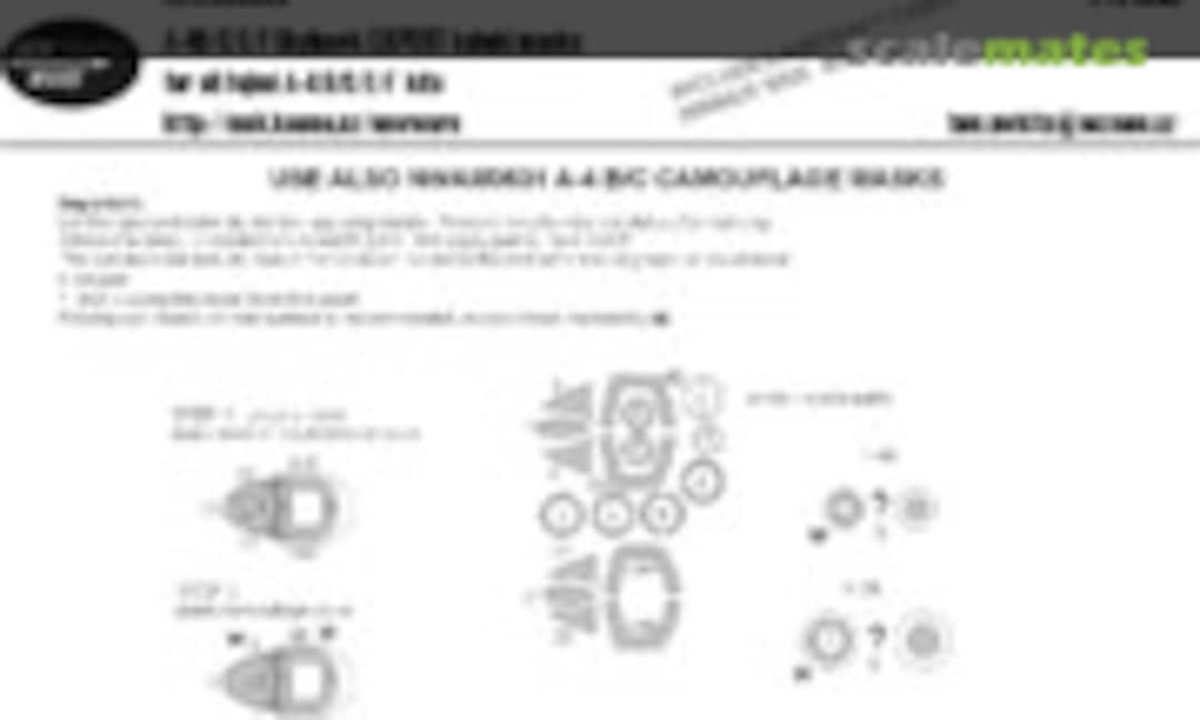 1:72 A-4B/C/E/F Skyhawk EXPERT kabuki masks (New Ware NWAM0630) NWAM0630