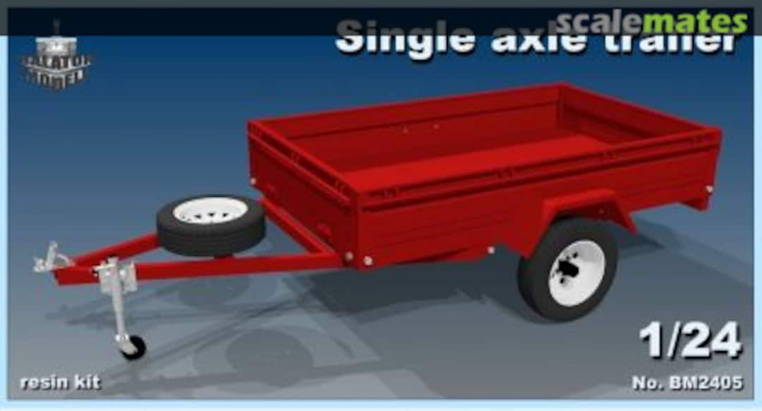 Boxart Single axle trailer BM2405 Balaton Modell Boxart Single axle trailer BM2405 Balaton Modell
