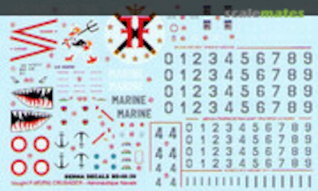 1:48 Vought F-8E (FN) Crusader (Berna Decals BD 48-39) BD 48-39