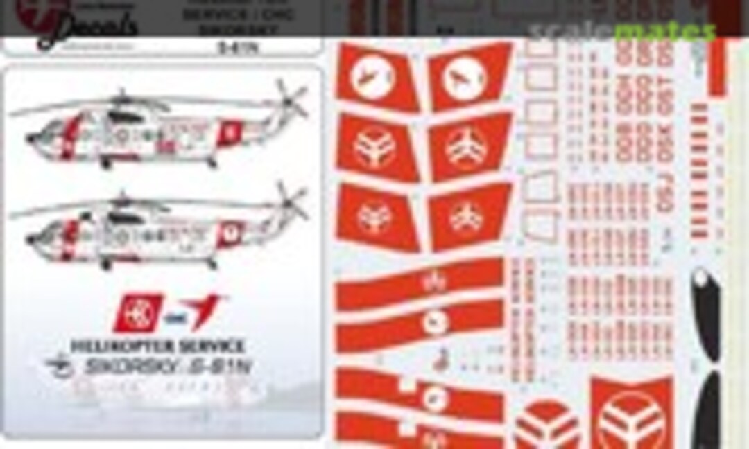 1:72 Helikopter Service/CHC Sikorsky S-61N (Lima November Decals LN72-543) LN72-543