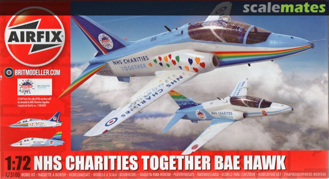 Boxart NHS Charities Together BAe Hawk A73100 Airfix Boxart NHS Charities Together BAe Hawk A73100 Airfix
