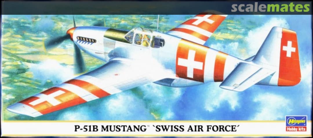Boxart P-51B Mustang `Swiss Air Force´ 00685 Hasegawa Boxart P-51B Mustang `Swiss Air Force´ 00685 Hasegawa