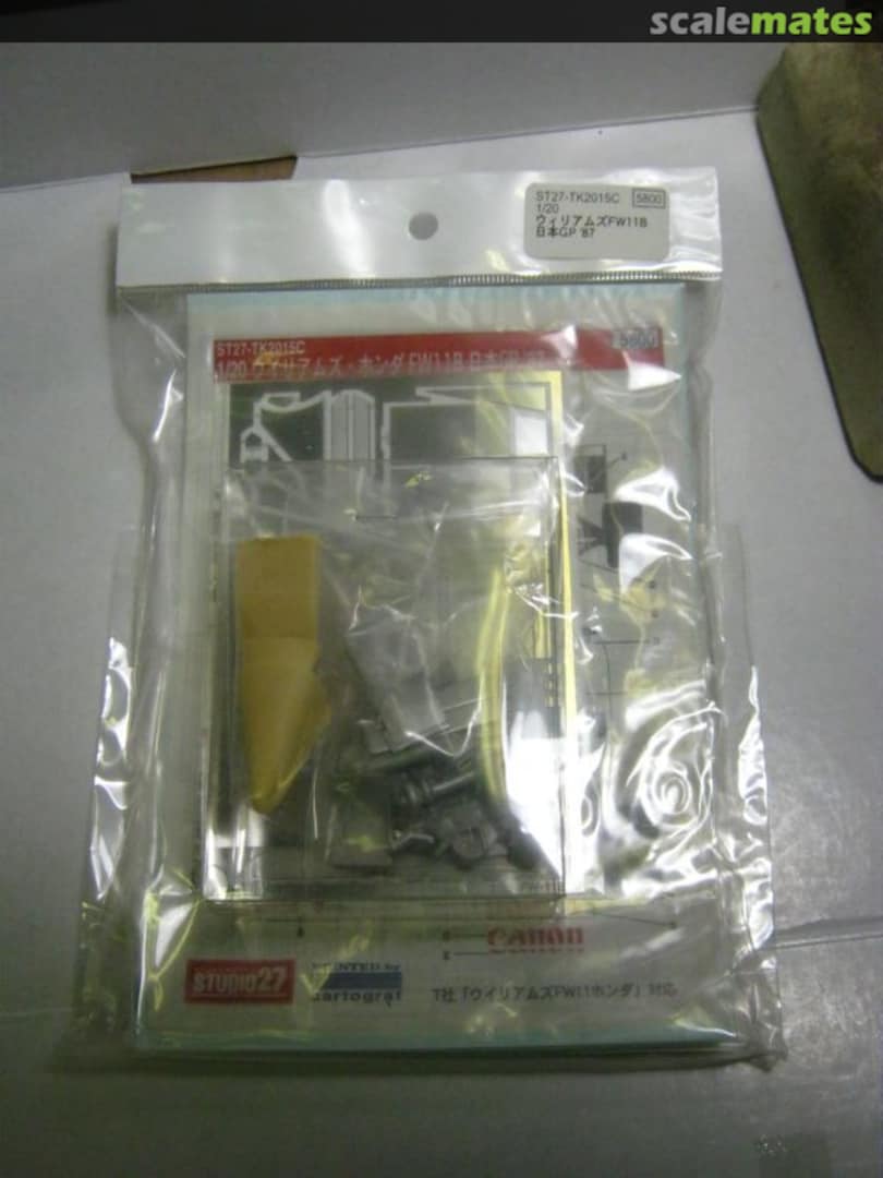 Boxart Williams FW11B Trans Kit ST27-TK2015C Studio27 Boxart Williams FW11B Trans Kit ST27-TK2015C Studio27