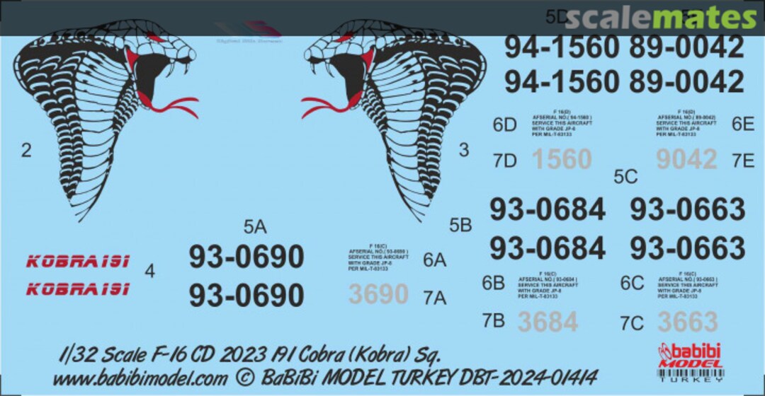 Boxart F-16C/D Fighting Falcon Dbt-01414 Babibi model Boxart F-16C/D Fighting Falcon Dbt-01414 Babibi model