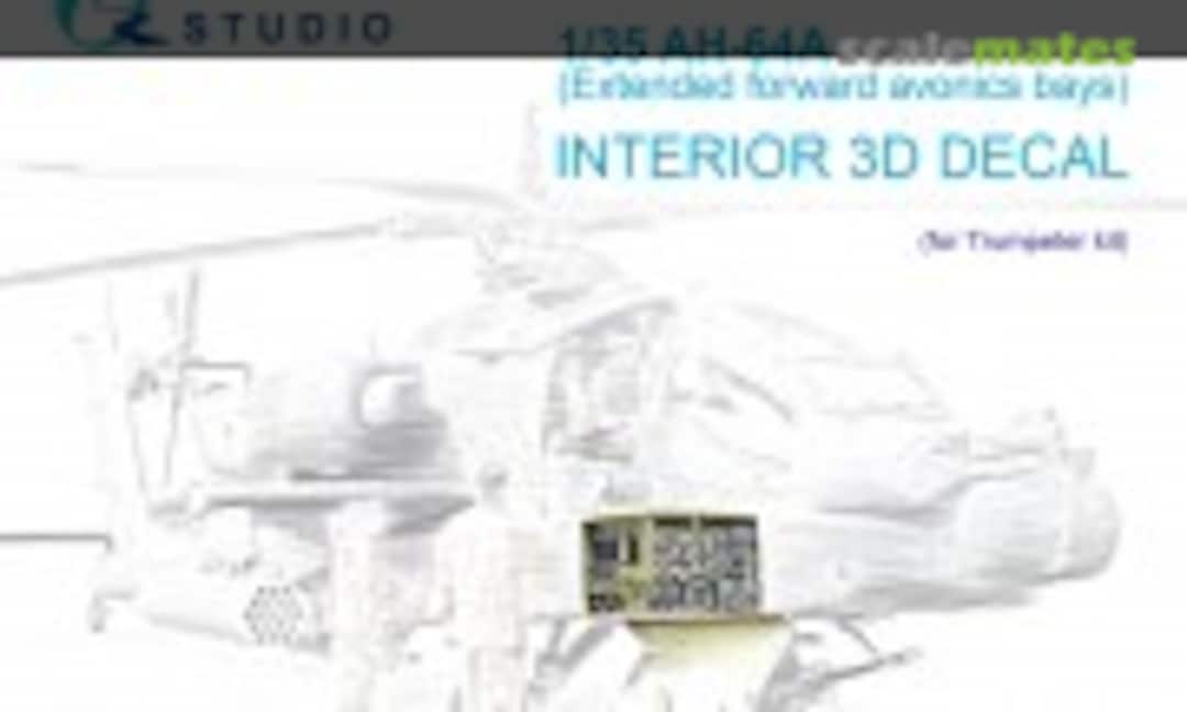 1:35 AH-64A (Extended forward avionics bays) interior 3D decals (with 3D-printed resin parts) (Quinta Studio QD+35144) QD+35144