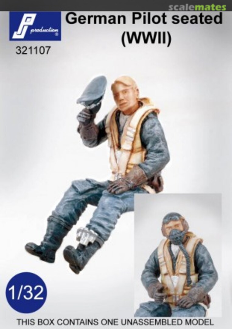Boxart German pilot seated in a/c (WW2) 321107 PJ Production Boxart German pilot seated in a/c (WW2) 321107 PJ Production