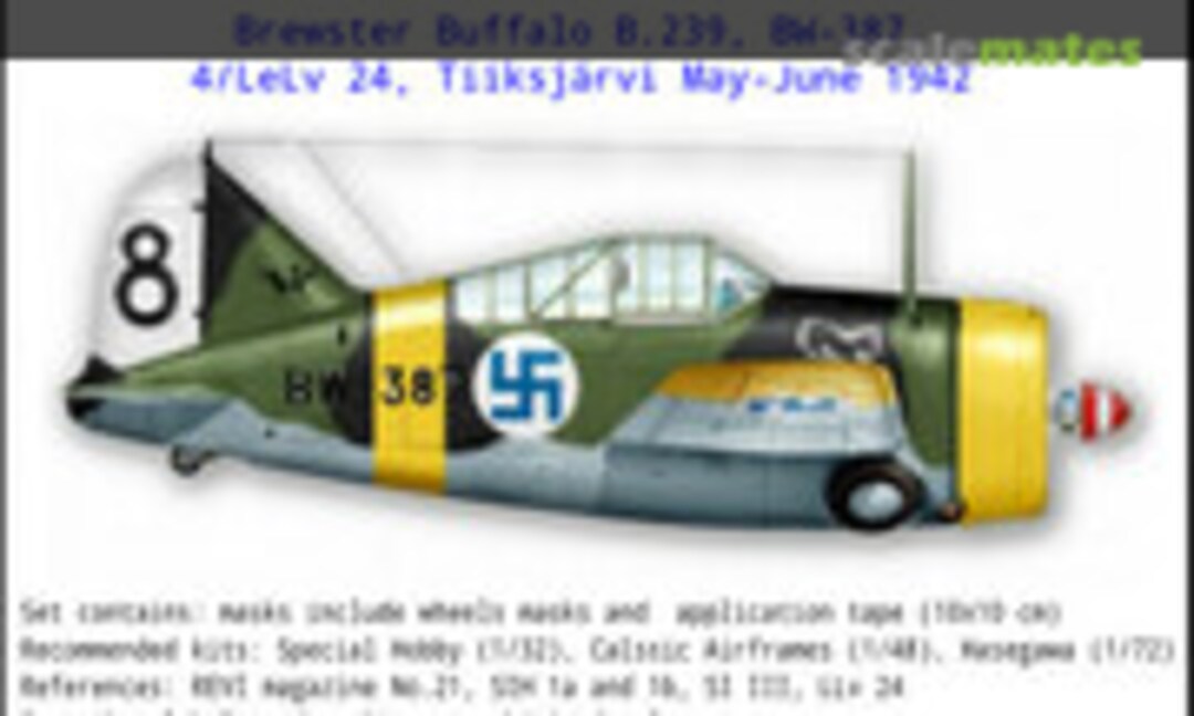 1:48 Brewster Buffalo B.239, BW-387, 1942 (AIRDESIGN.SK MAR48012) MAR48012