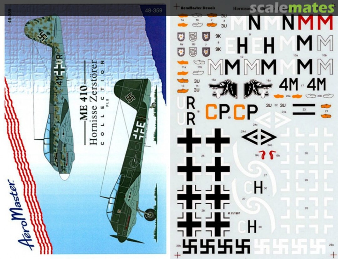 Boxart Me 410 Hornisse Zerstörer 48-359 AeroMaster Boxart Me 410 Hornisse Zerstörer 48-359 AeroMaster