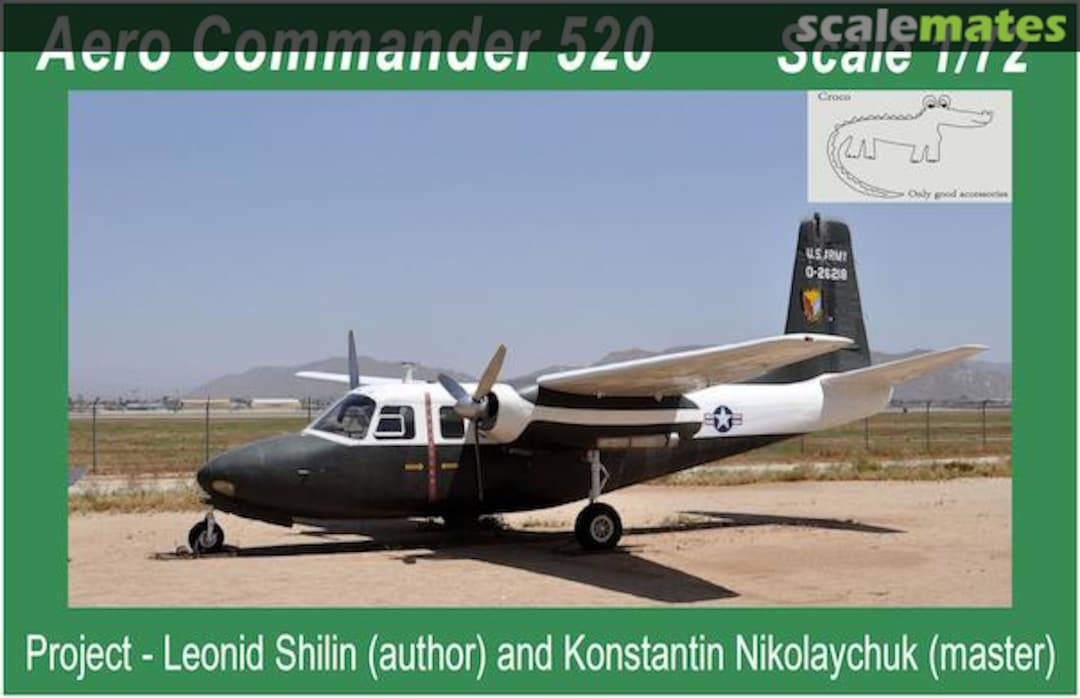 Boxart Aero Commander 520 CMD7202 Croco Models Boxart Aero Commander 520 CMD7202 Croco Models