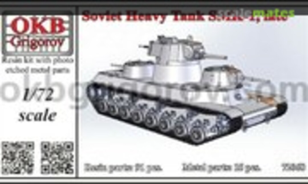 1:72 Soviet Heavy Tank SMK-1, late (OKB Grigorov 72068) 72068