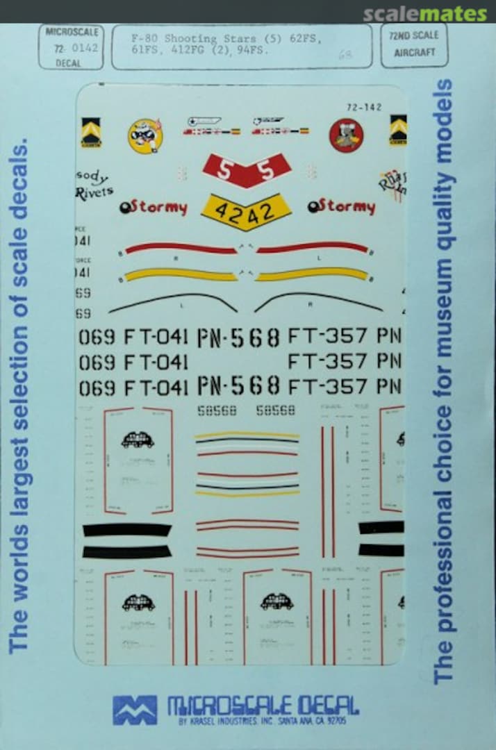Boxart Lockheed F-80 Shooting Star 72-142 Microscale