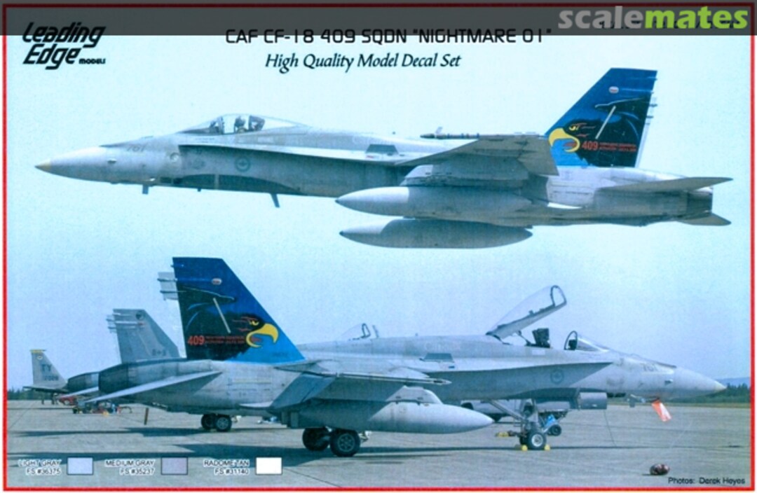 Boxart CAF CF-18 409 Sqdn "Nightmare 01" 48-60 Leading Edge Boxart CAF CF-18 409 Sqdn "Nightmare 01" 48-60 Leading Edge