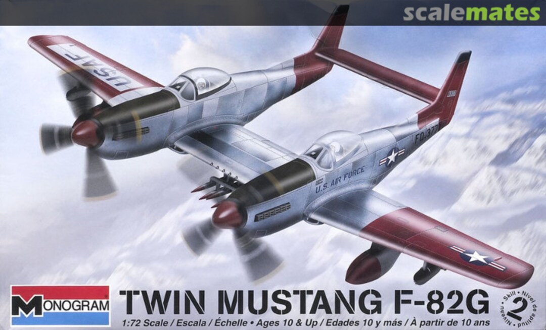 Boxart Twin Mustang F-82G 85-5257 Monogram Boxart Twin Mustang F-82G 85-5257 Monogram
