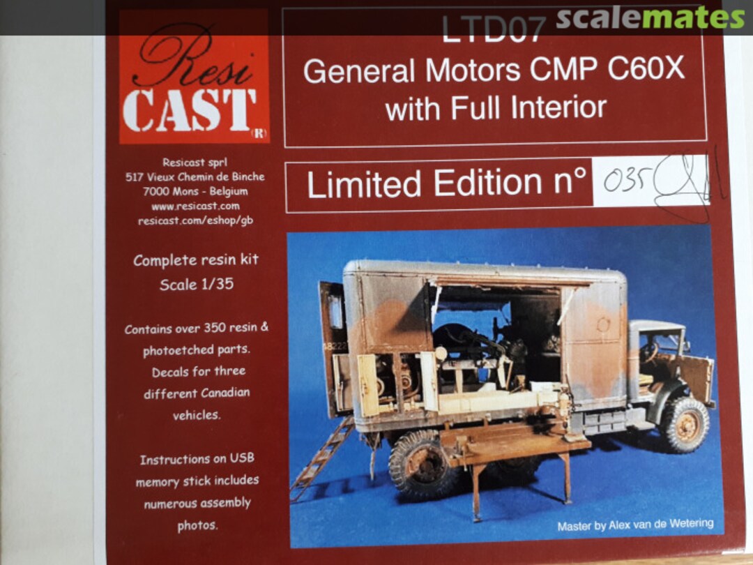 Boxart General Motors CMP C60X with full interior LTD07 Resicast
