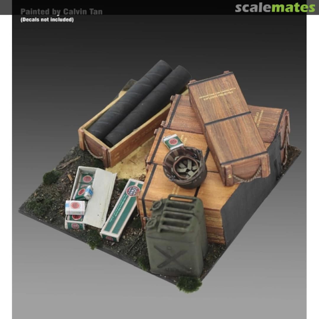 Boxart Base with 105 mm Ammo with cases 992 Royal Model Boxart Base with 105 mm Ammo with cases 992 Royal Model