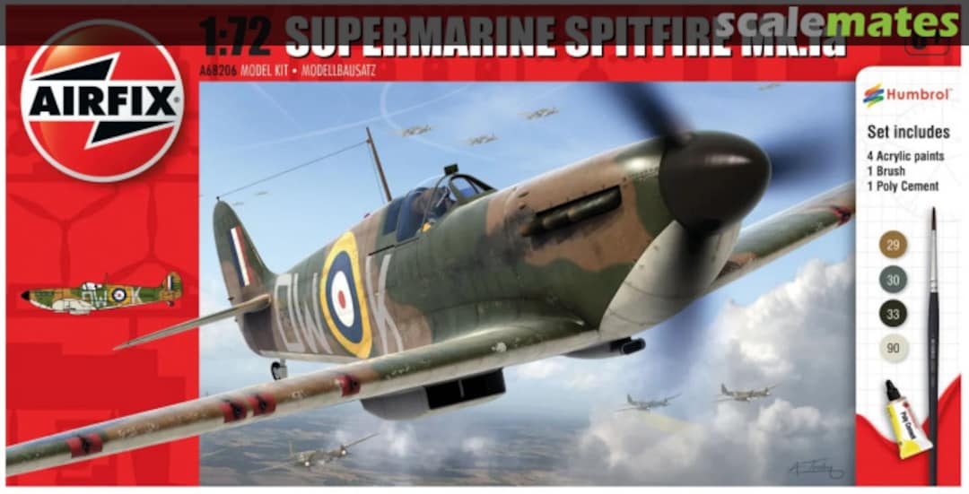 Boxart Supermarine Spitfire Mk.Ia A68206 Airfix Boxart Supermarine Spitfire Mk.Ia A68206 Airfix