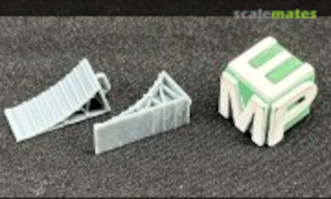 1:24 Wheel chocks (trucks) - type 1 (EMP3d 24180301) 24180301