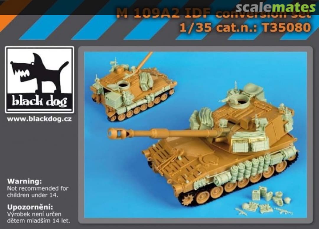 Boxart M109 A2 IDF conversion set T35080 Black Dog Boxart M109 A2 IDF conversion set T35080 Black Dog