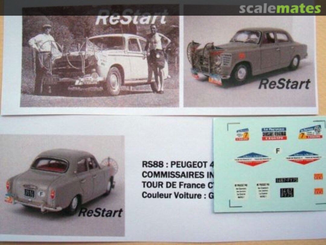 Boxart Peugeot 403 Commisaire Basis Norev RS88 ReStart