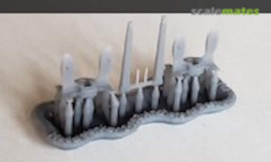 1:192 Anchors for Destroyers, Destroyer Escorts & Auxiliaries (set of 2) (Model Monkey 192-anchors for DDs-2) 192-anchors for DDs-2