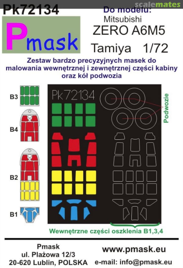 Boxart Mitsubishi ZERO A6M5 PK72134 Pmask Boxart Mitsubishi ZERO A6M5 PK72134 Pmask