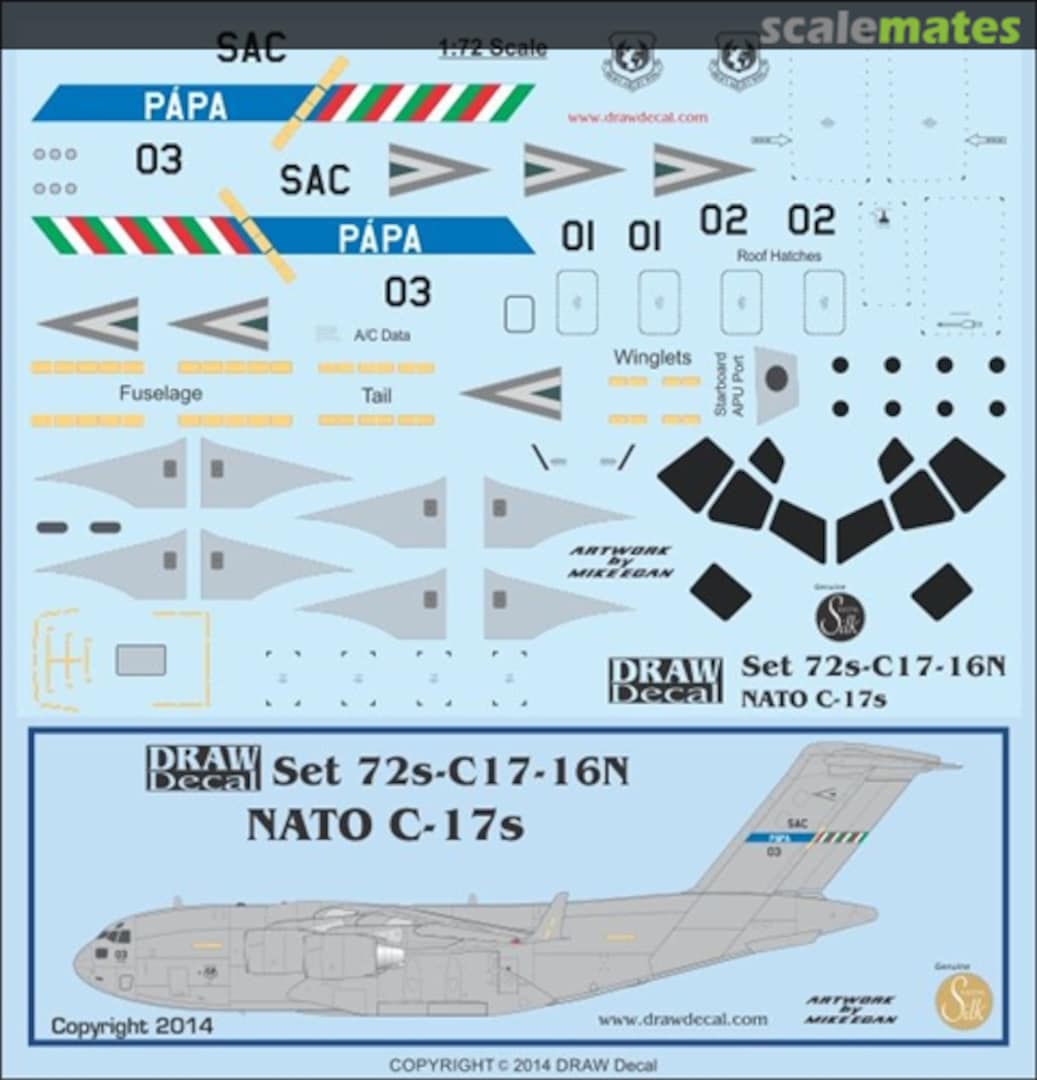 Boxart NATO C-17s 72s-C17-16N Draw Decal Boxart NATO C-17s 72s-C17-16N Draw Decal
