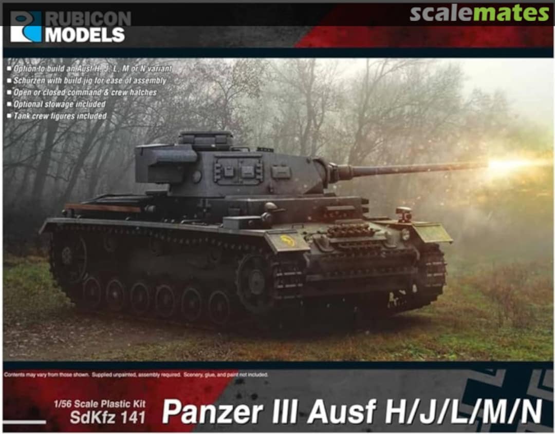 Boxart Panzer III Ausf H/J/L/M/N 280092 Rubicon Models Boxart Panzer III Ausf H/J/L/M/N 280092 Rubicon Models