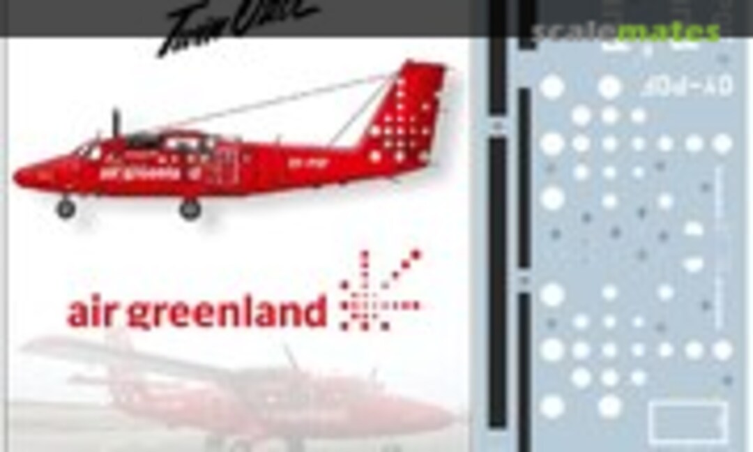 1:72 Air Greenland DHC-6 new cs. Including masks (Lima November Decals LN72-548)