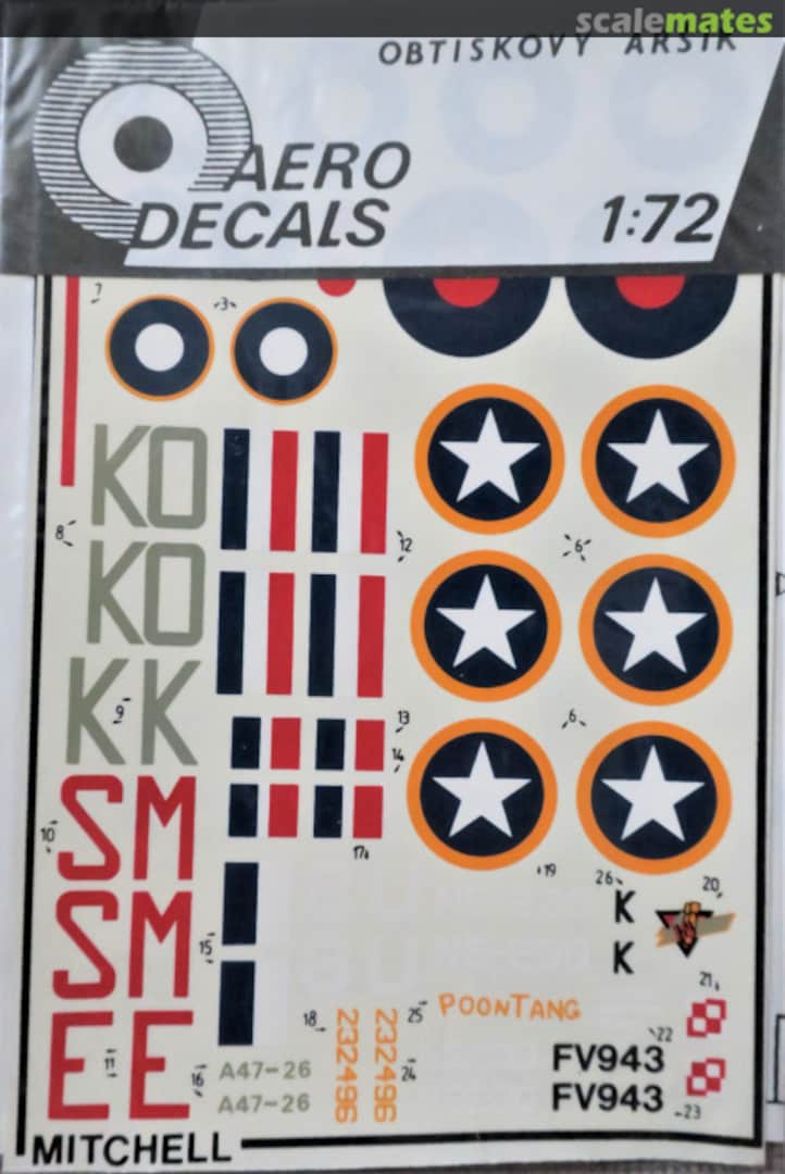 Boxart B-25C/J Mitchell 32 Aero Decals Boxart B-25C/J Mitchell 32 Aero Decals