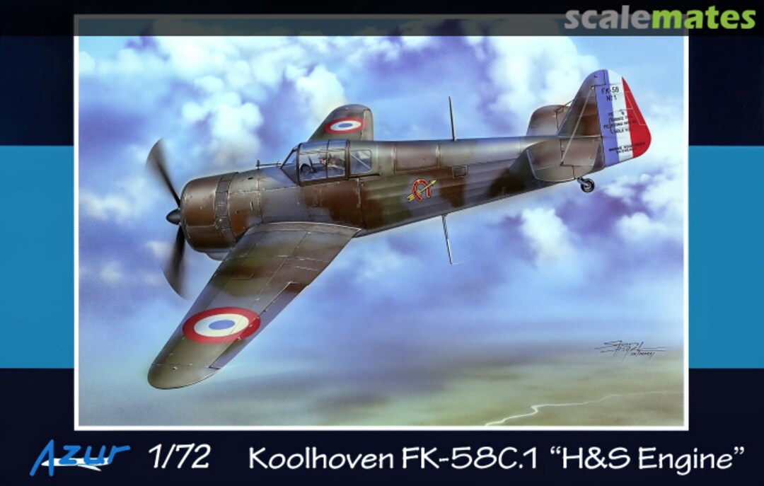 Boxart Koolhoven FK-58C.1 A095 Azur Boxart Koolhoven FK-58C.1 A095 Azur