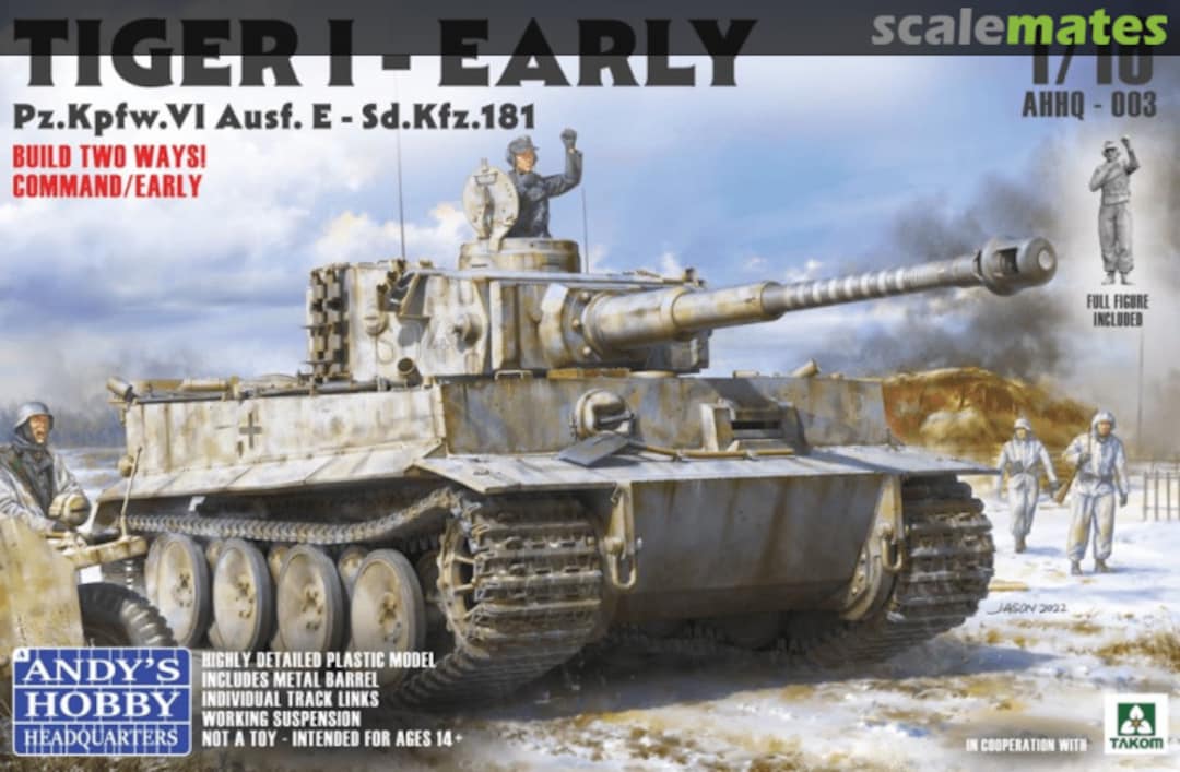 Boxart Tiger I Early Pz.Kpfw.VI Ausf. E AHHQ - 003 Andy's Hobby Headquarters Boxart Tiger I Early Pz.Kpfw.VI Ausf. E AHHQ - 003 Andy's Hobby Headquarters