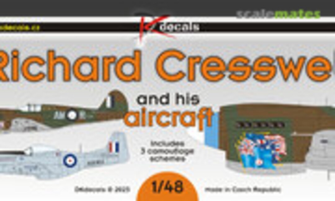1:48 Richard Creswell and his aircaft (DK Decals 48P04) 48P04