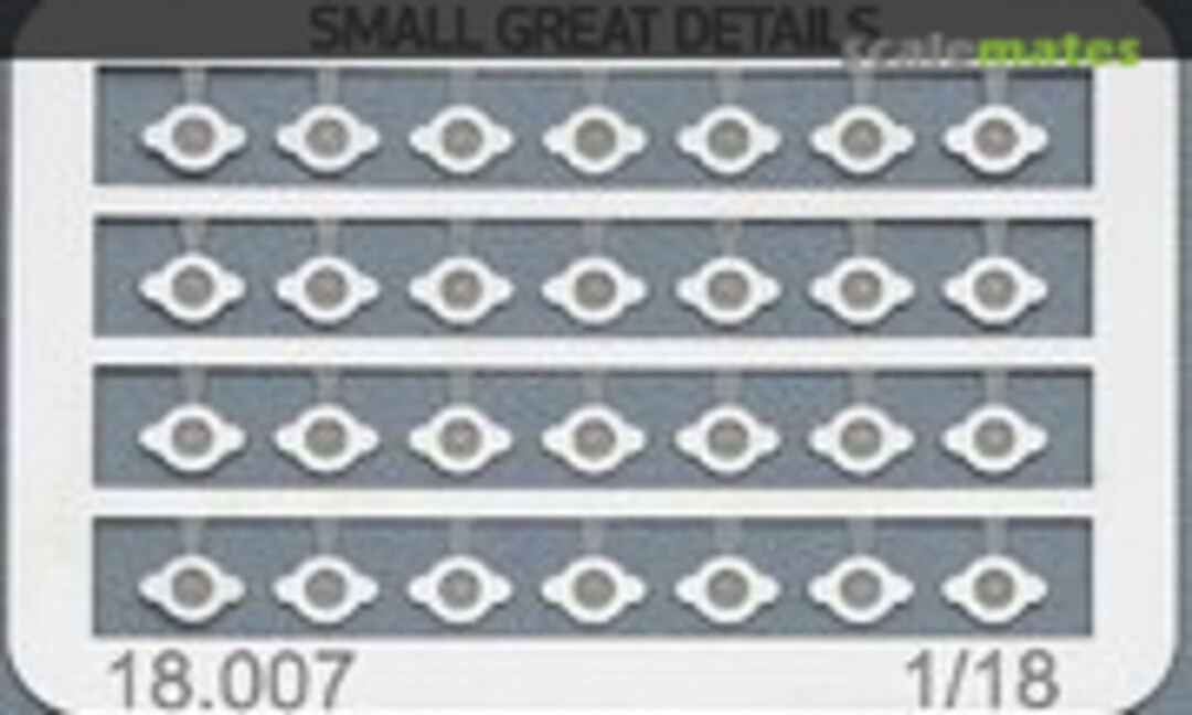 1:18 Oil Filler Caps 4,44mm (Small Great Details 18.007) 18.007