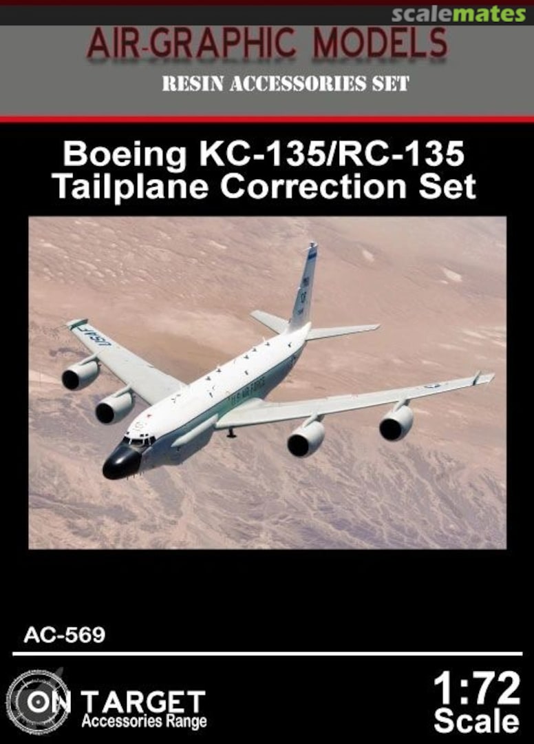 Boxart KC-135/RC-135 Tailplane Correction Set AC-569 Air-Graphics Models Boxart KC-135/RC-135 Tailplane Correction Set AC-569 Air-Graphics Models