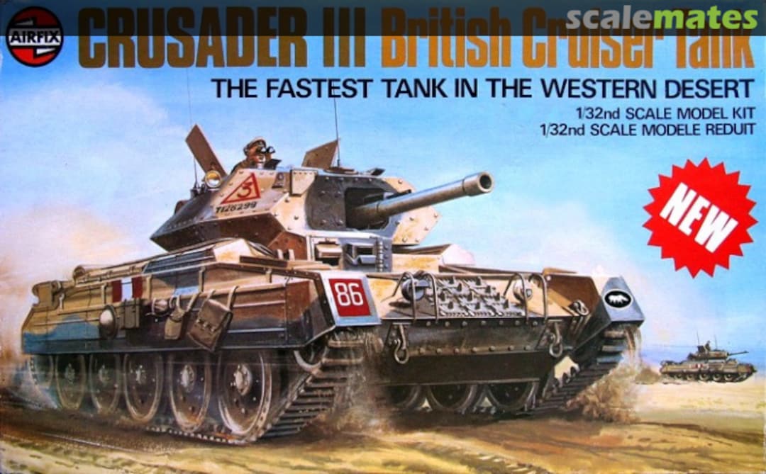 Boxart Crusader III British Cruiser Tank 08301-4 Airfix Boxart Crusader III British Cruiser Tank 08301-4 Airfix
