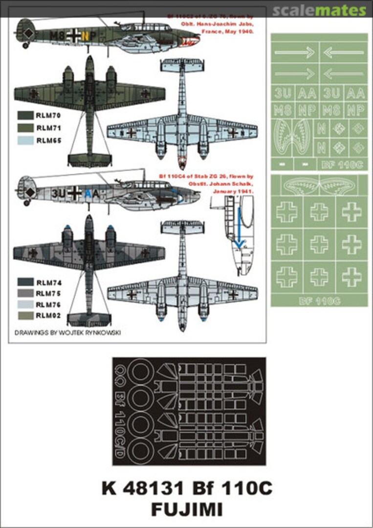 Boxart Messerschmitt Bf 110C/D K48131 Montex Boxart Messerschmitt Bf 110C/D K48131 Montex