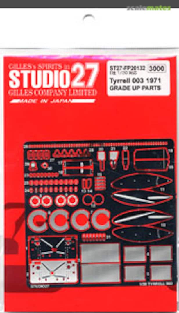 Boxart Tyrrell 003 1971 ST27-FP20132 Studio27 Boxart Tyrrell 003 1971 ST27-FP20132 Studio27