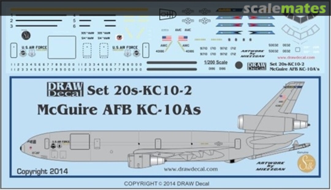 Boxart USAF KC-10A McGuire AFB 20s-KC10-2 Draw Decal